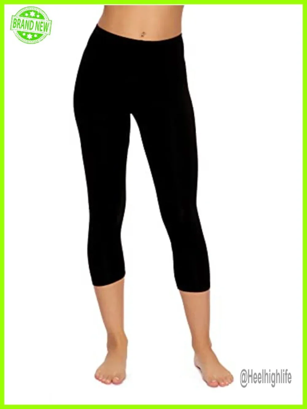 Cotton Modal Capri Leggings - Stretchy Yoga Athletic Pants